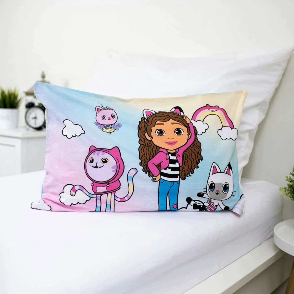 Koci Domek Gabi DWUSTRONNA pościel na zamek 100% BAWEŁNA 100x135 cm