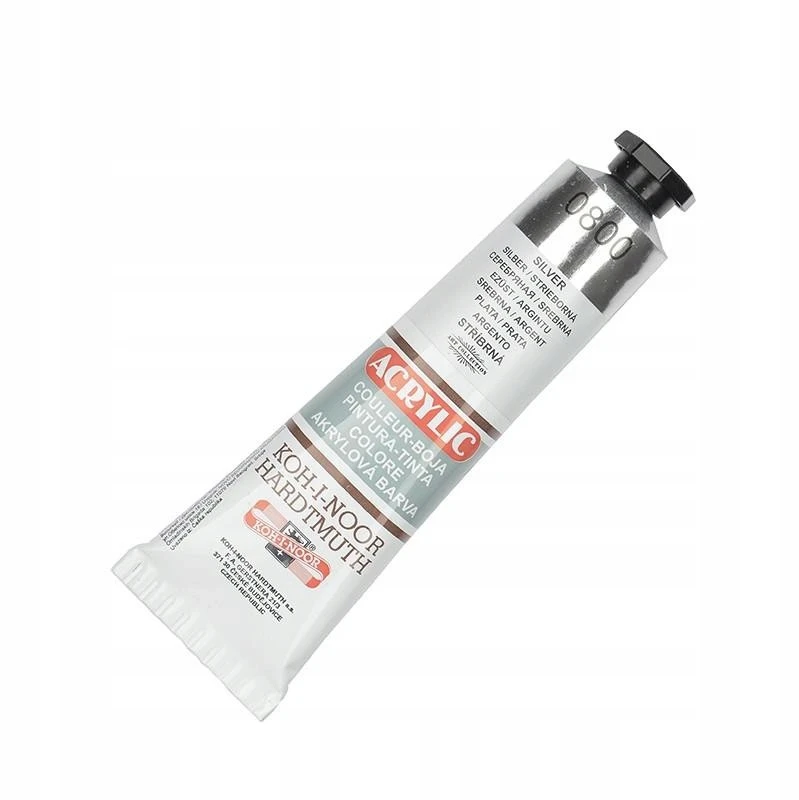 Koh-i-noor Akriliniai dažai 40ml, sidabriniai