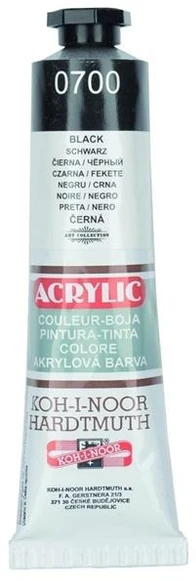 Koh-i-noor akriliniai dažai, juodi, 40 ml
