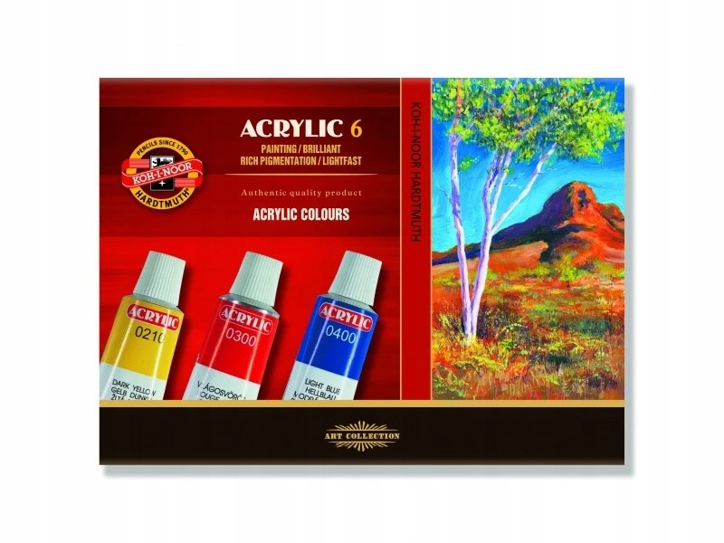 Akriliniai dažai 6x16 ml Koh-I-Noor