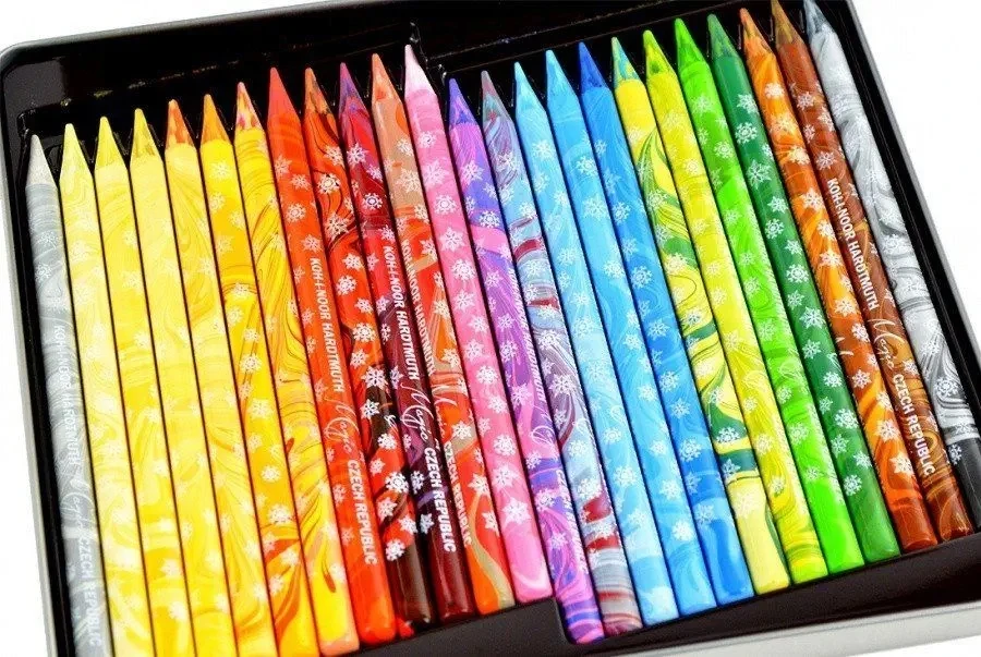 Koh-i-Noor magic Progresso pieštukai be medienos 8774 24 spalvos