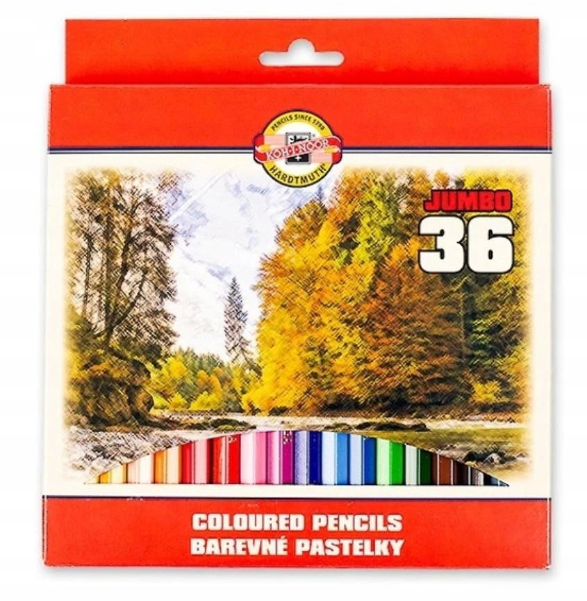 Koh-i-noor pieštukinės spalvos vaikams, 36 spalvų rinkinys