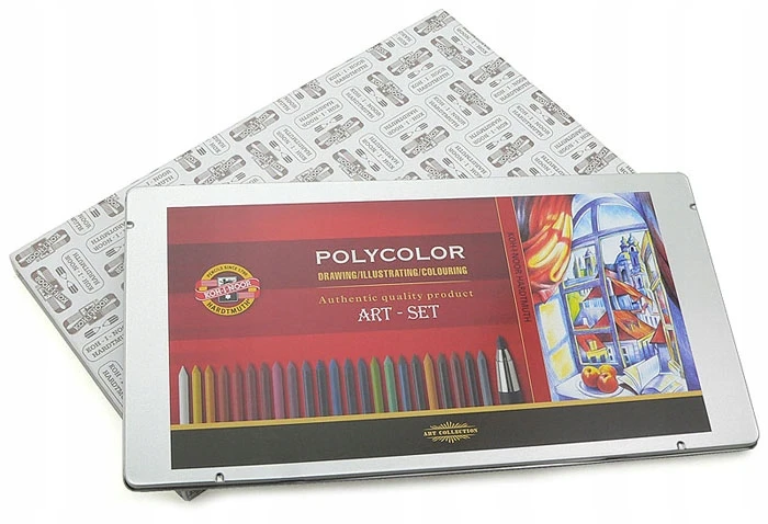Koh I noor Pieštukų ir piešimo priemonių rinkinys Polycolor 24 vnt.