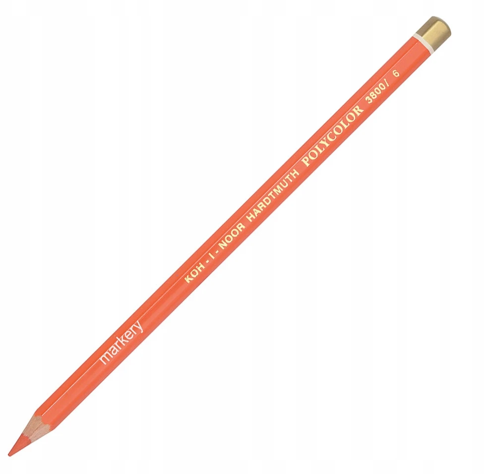 Koh-i-noor Polycolor 3800/6 kreidelė, vermilion raudona