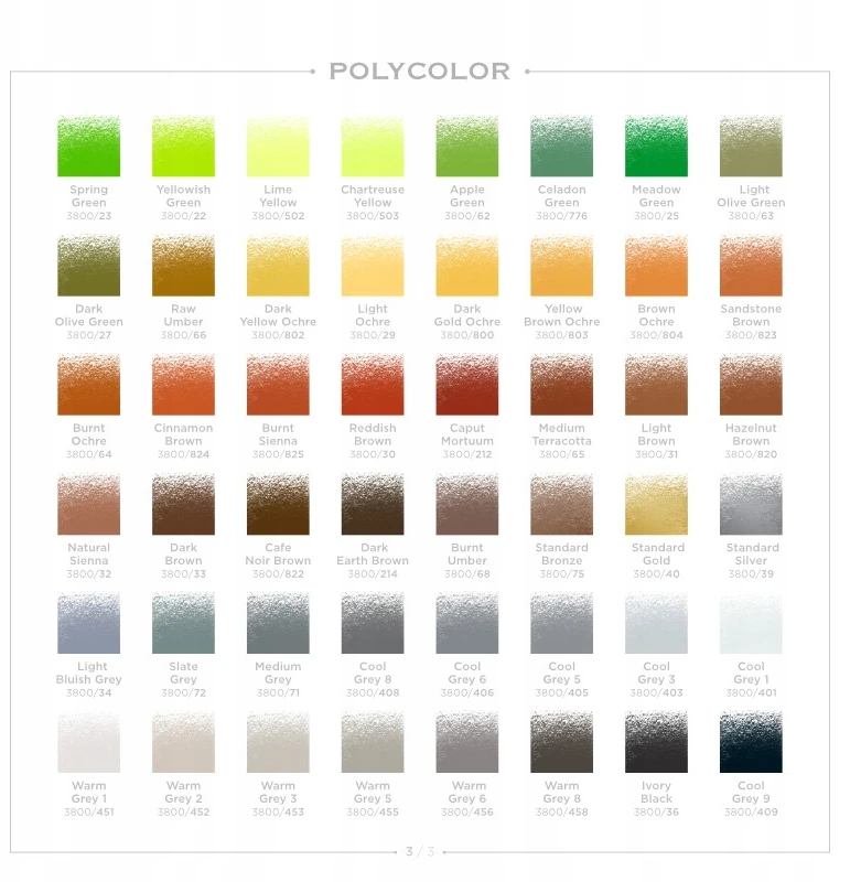Koh-i-noor Polycolor 3800/775 avokado žalios spalvos pieštukas