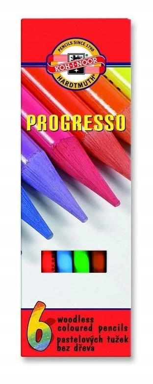 Koh-i-noor Progress: 6 fluorescencinių kreidelių rinkinys