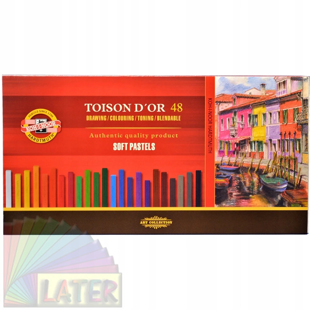 Koh-i-noor sausieji pasteliai, 48 spalvos
