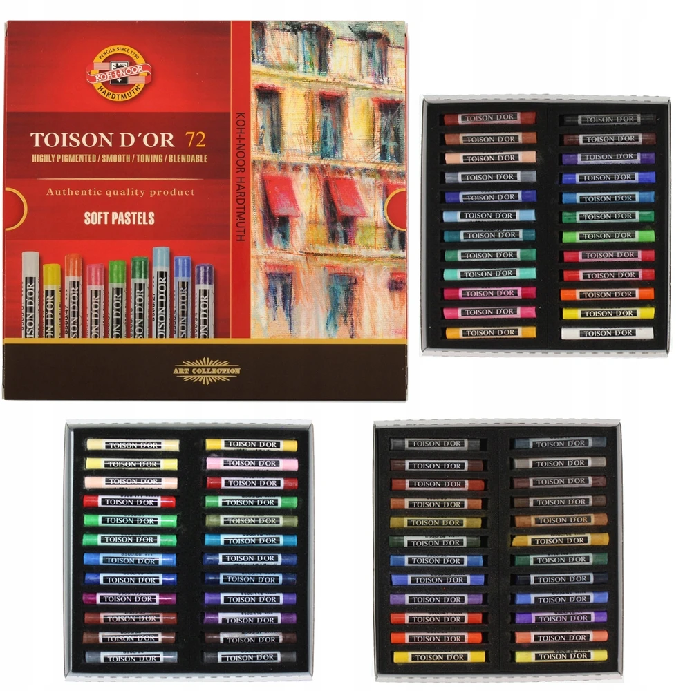 Sausos pastelės rinkinys Koh-i-Noor 72 vnt