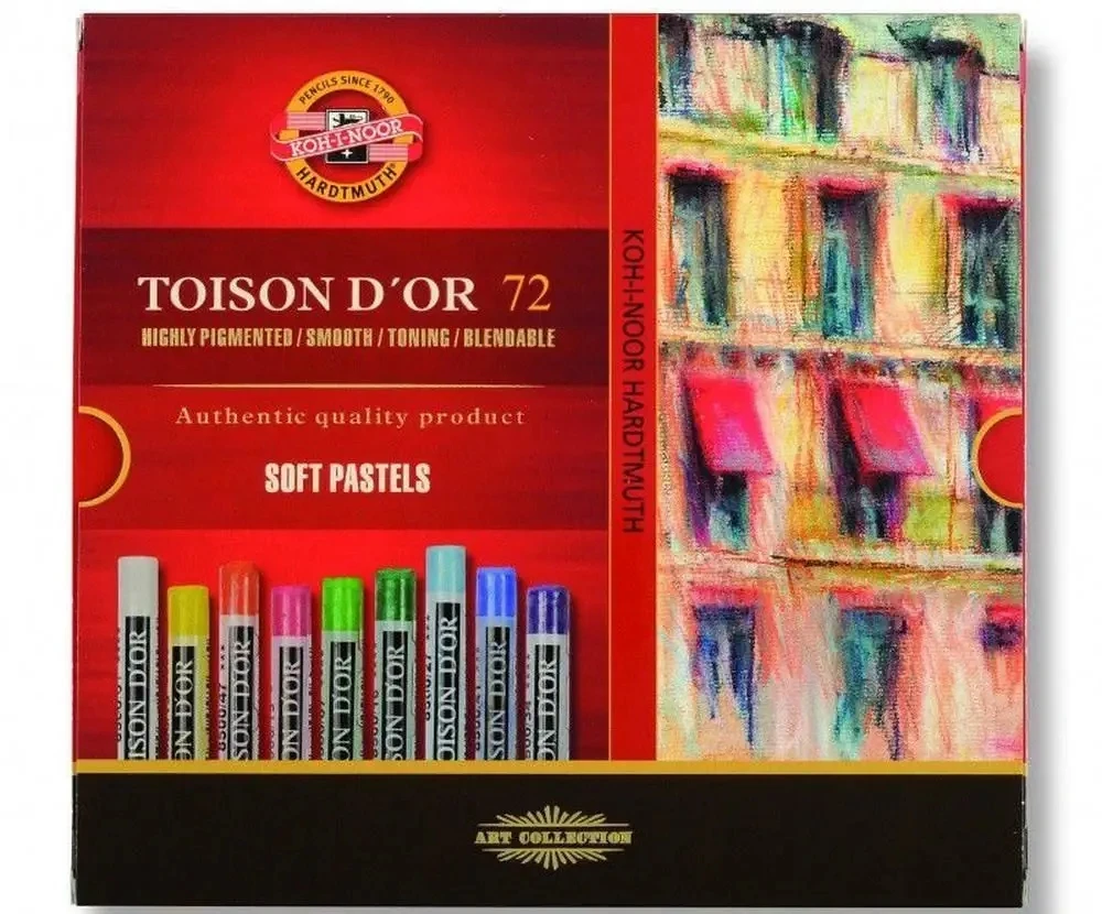 Sausos pastelės rinkinys Koh-i-Noor 72 vnt