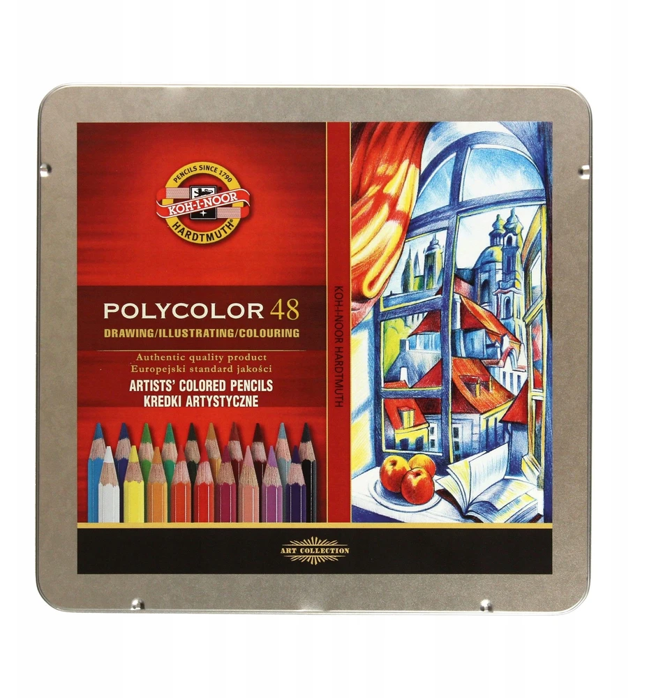 Koh I noor Spalvoti kokybiški pieštukai Polycolor 48sp