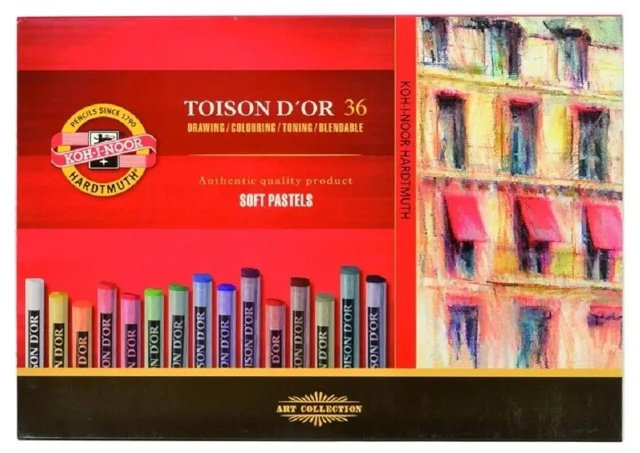 Sausos pastelės rinkinys Koh-i-Noor 36 sp