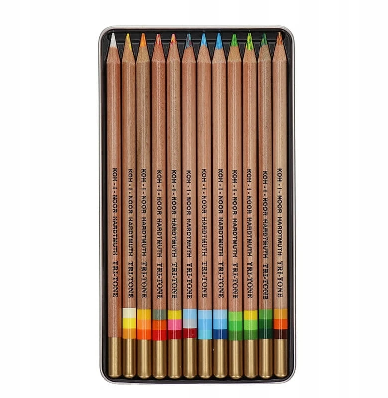 Koh-i-noor Tri-tone spalvoti pieštukai, 12 vnt.