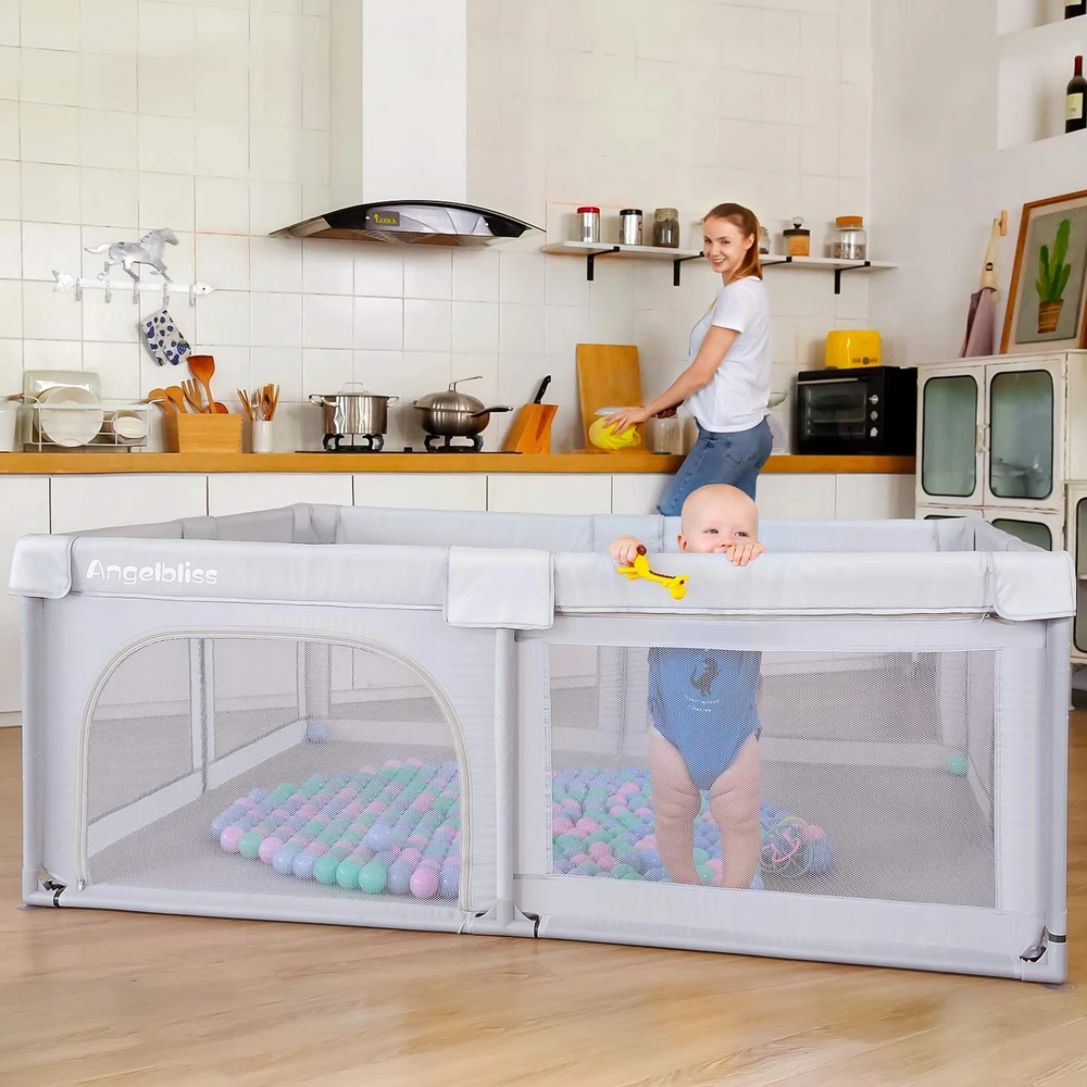Kojec Angelbliss 150x180x68 cm pilka