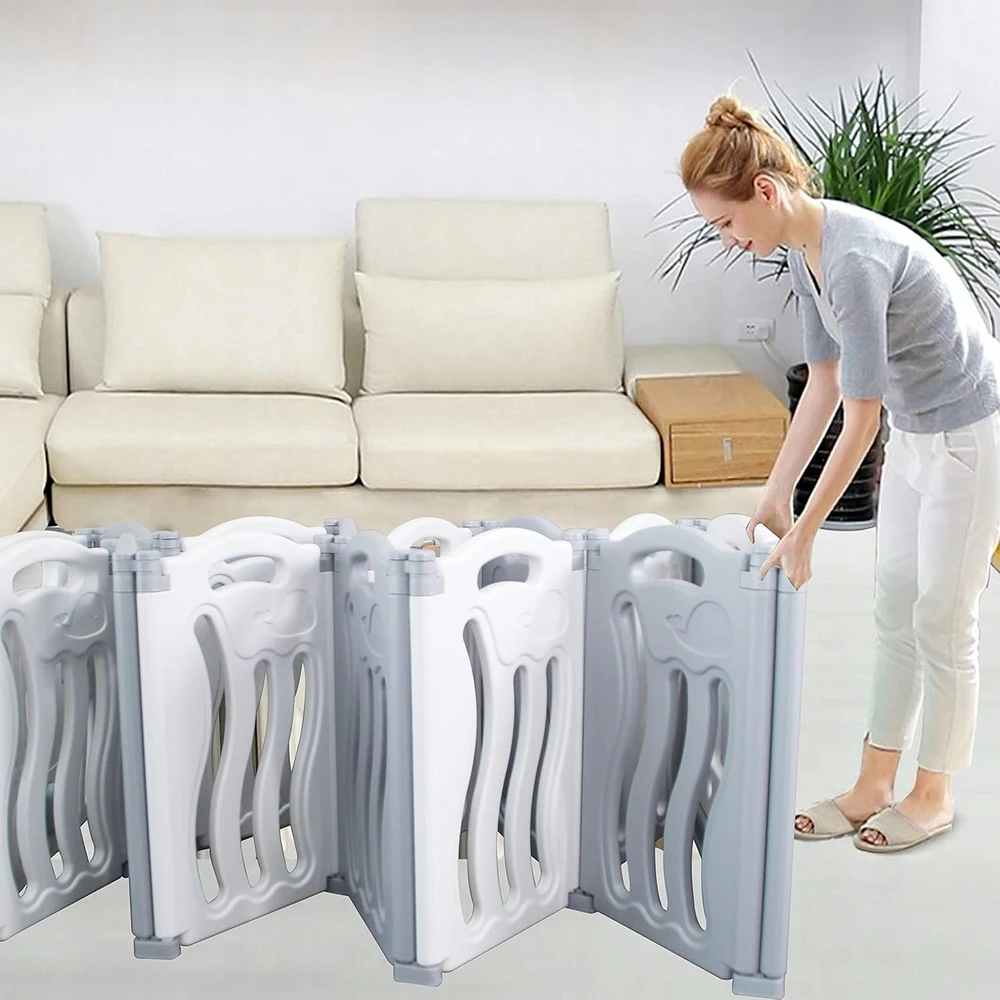 Kojec GUPAMIGA pilka 150x150x60 cm su deską do rysowania