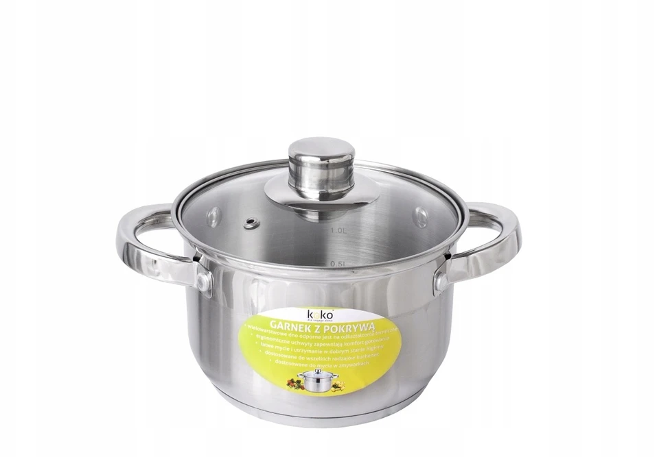 Koko Nerūdijančio plieno puodas 20 cm 3,6L Koral indukcija 1731