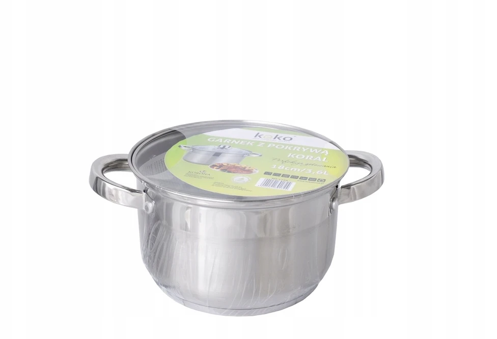 Koko Nerūdijančio plieno puodas 20 cm 3,6L Koral indukcija 1731