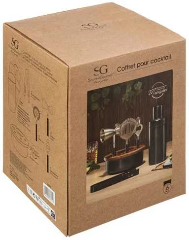 Kokteilių gaminimo rinkinys SECRET DE GOURMET 6 dalių nerūdijantis plienas
