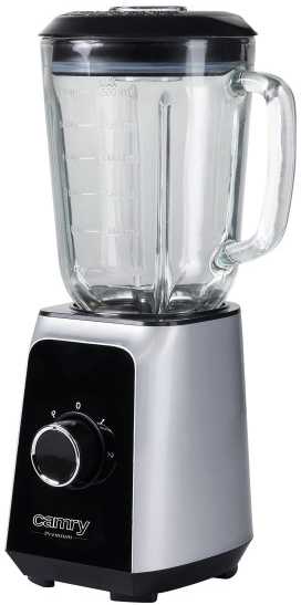 Adler Camry | Maišytuvas | CR 4077 | Tabletop | 500 W | Jar material Glass | Jar capacity 1.5 L | Ice crushing | Juodas/Nerūdijantis plienas