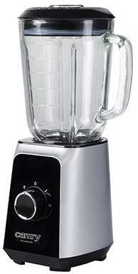 Adler Camry | Maišytuvas | CR 4077 | Tabletop | 500 W | Jar material Glass | Jar capacity 1.5 L | Ice crushing | Juodas/Nerūdijantis plienas