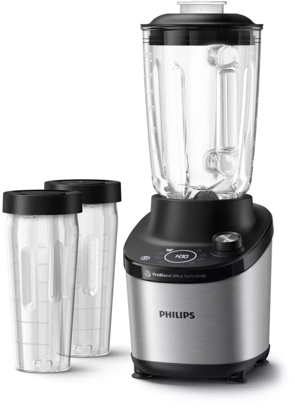 Philips Flip&Juice™ Didelio greičio maišytuvas su sulčiaspaudės moduliu HR3770/10, Juodas