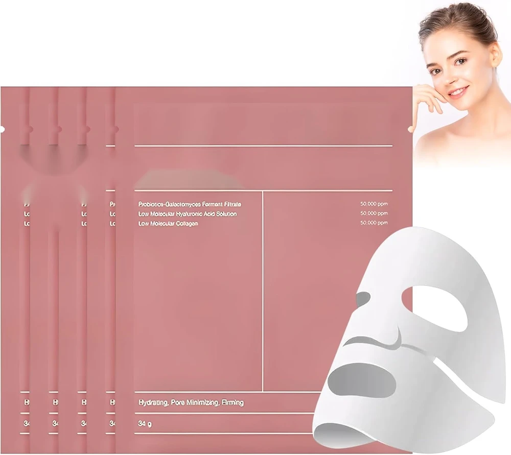 KOLAGENO KAUKĖ 5 VIENETŲ DRĖKINAMOJI ROŽINĖ ODOS SMOOTH FIRM SPINDULIANTI