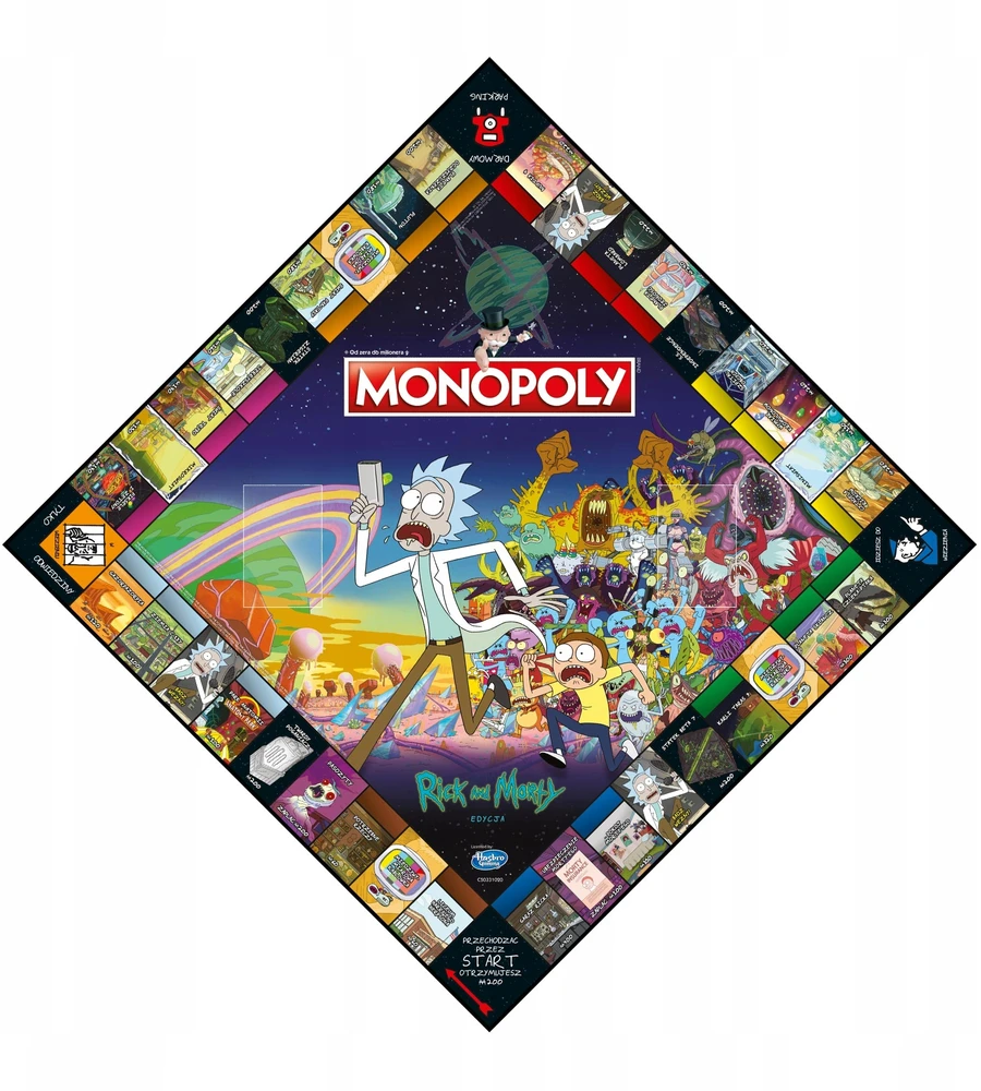 Kolekcinis Monopoly Rick and Morty PL stalo žaidimas serialo gerbėjams