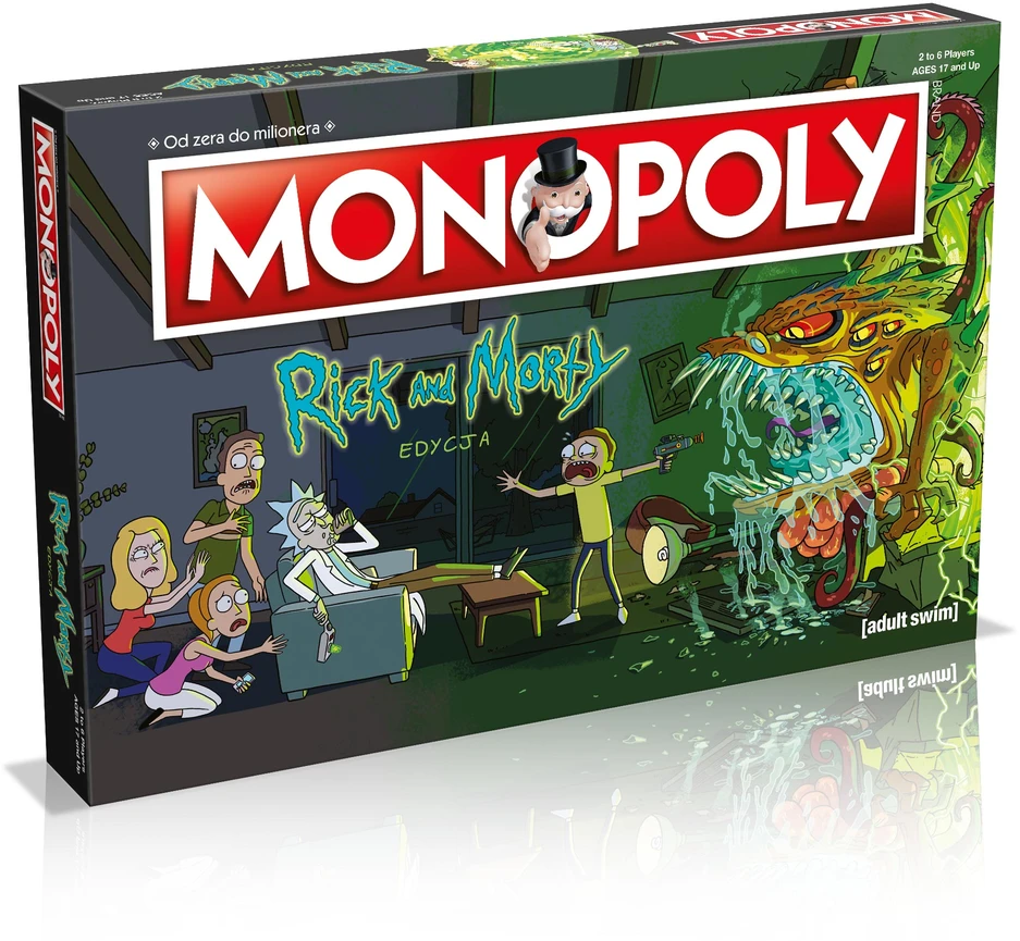Kolekcinis Monopoly Rick and Morty PL stalo žaidimas serialo gerbėjams