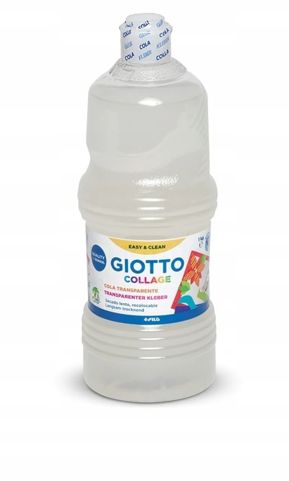 Koliažo skaidrūs skysti klijai 1kg Giotto