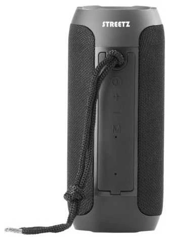 Streetz Nešiojama kolonėlė Bluetooth, 2x5W, AUX, micro SD lizdas, juoda / S250-BLK / 6612033