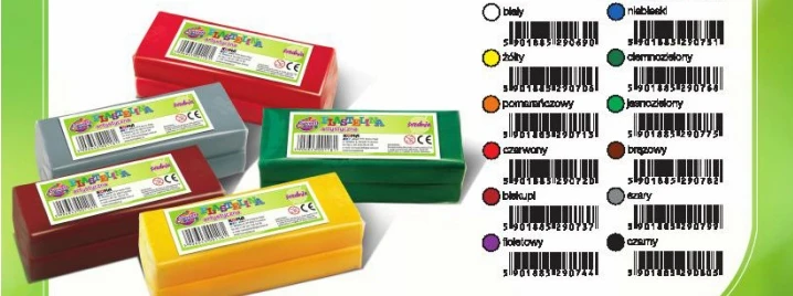 Koma Plast Plastelina juoda 500g, modeliavimo masė vaikams ir menininkams