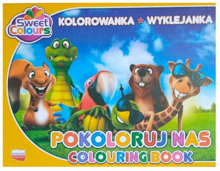 Koma Plast Plastelinos rinkinys 16 spalvų + spalvinimo knygelė