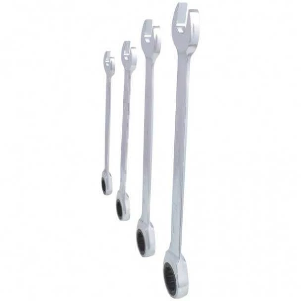 4 dalių kombinuotų terkšlinių raktų rinkinys KS TOOLS GEARplus 24-32mm