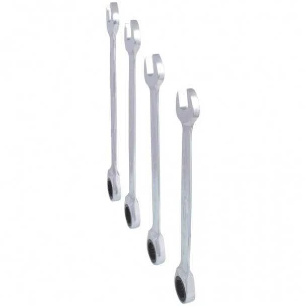 4 dalių kombinuotų terkšlinių raktų rinkinys KS TOOLS GEARplus 24-32mm