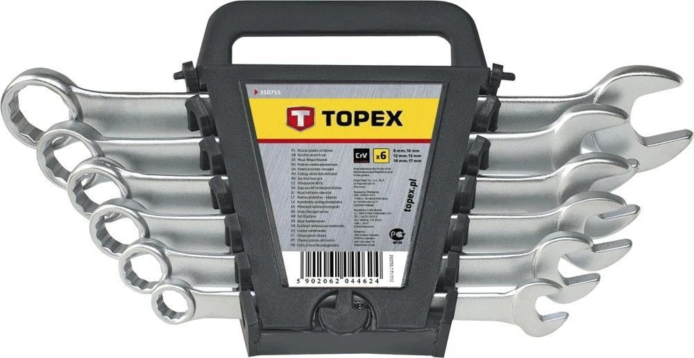 KS Tools Kombinuotų terkšlinių raktų su reversu komplektas 8-19mm, 12, Brilliant Tools
