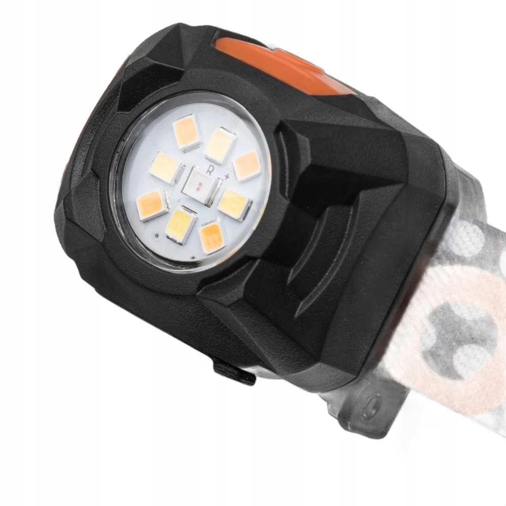 Mactronic 400lm įkraunamas galvos žibintuvėlis Rebel (oranžinis) AHL0061