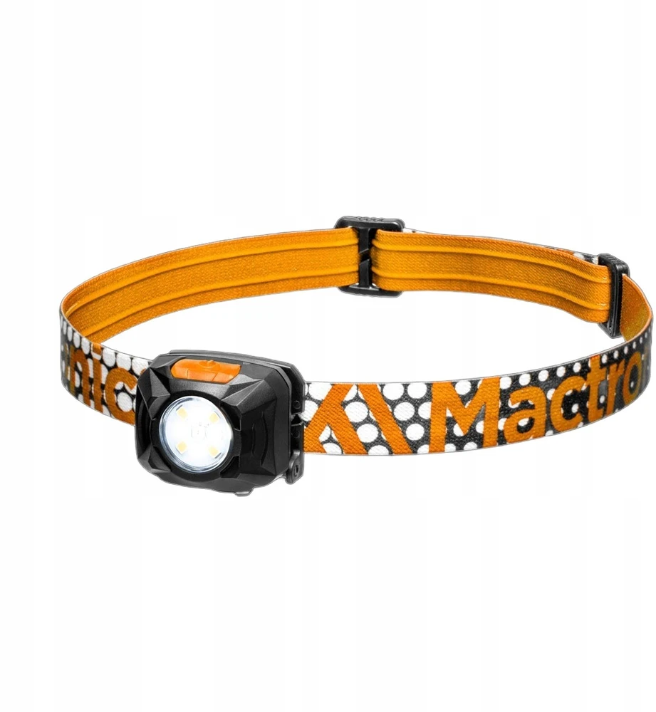 Mactronic 400lm įkraunamas galvos žibintuvėlis Rebel (oranžinis) AHL0061