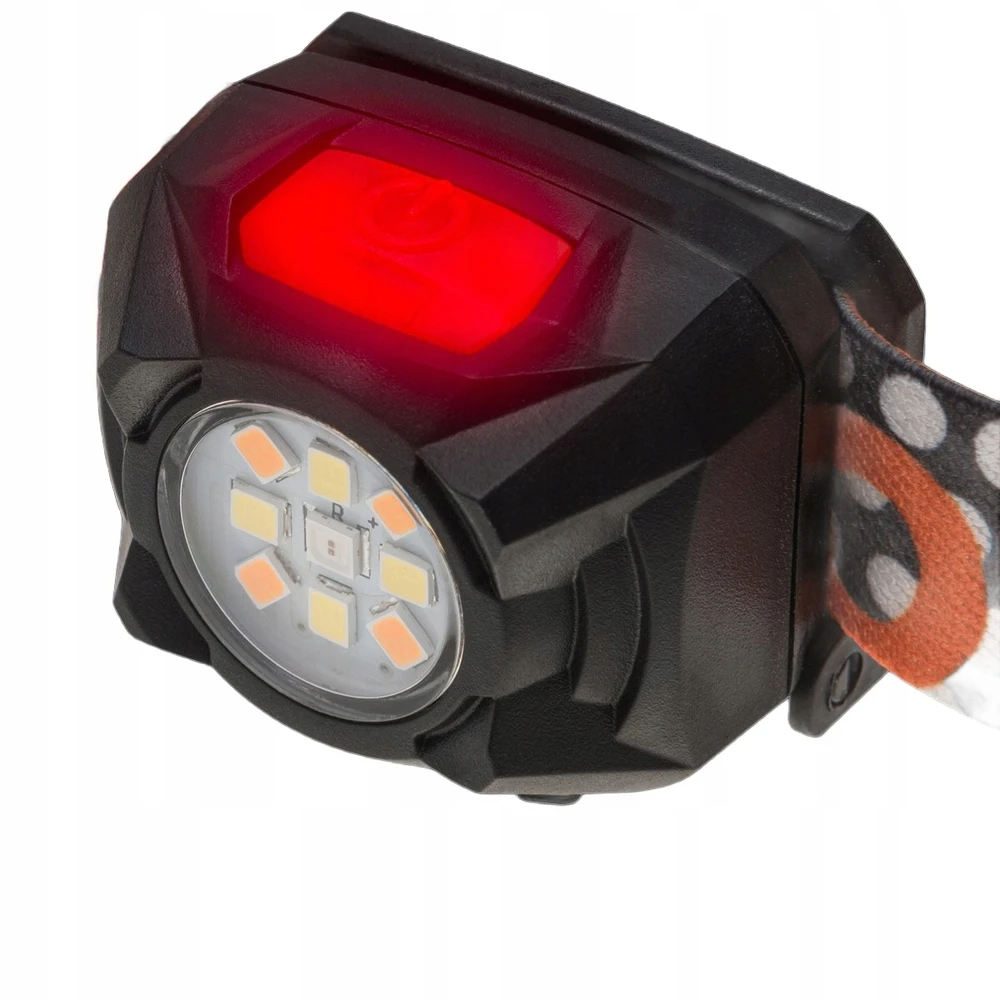 Mactronic 400lm įkraunamas galvos žibintuvėlis Rebel (oranžinis) AHL0061