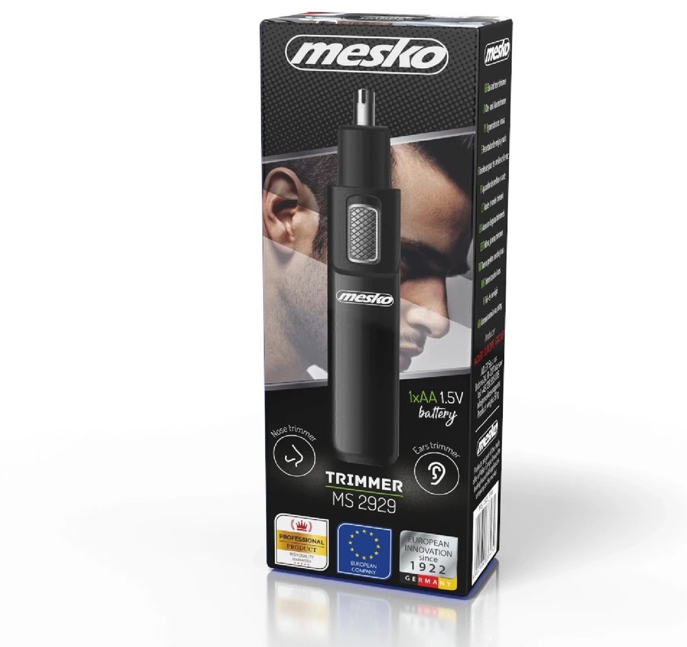Mesko | Nose trimmer | MS 2929 | Nose/Ear trimmer | Juodas