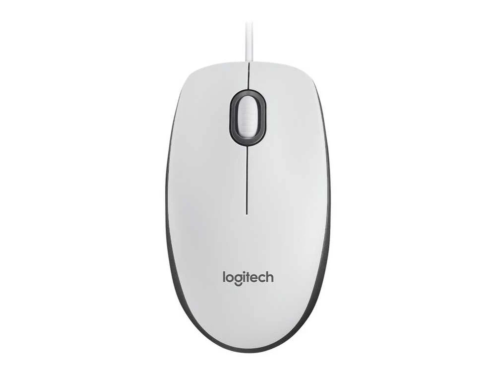 Logitech M100 Laidinė pelė, 1000 DPI, Balta