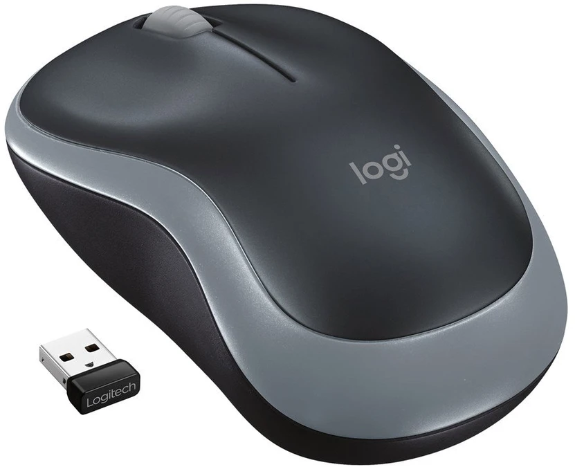 Bevielė pelė Logitech M185. Raudona