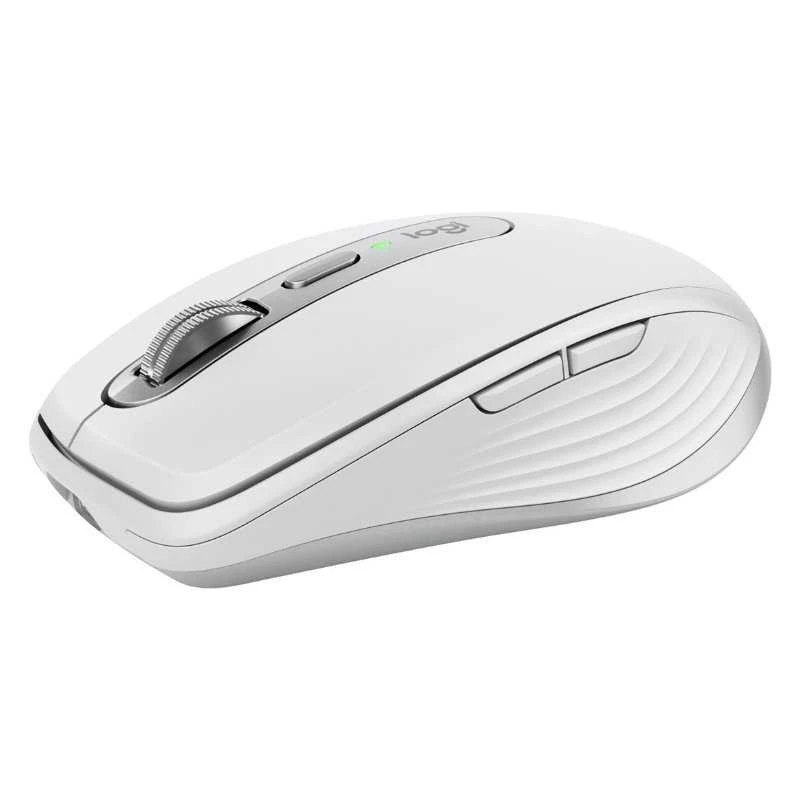 Belaidė pelė Logitech MX Anywhere 3S - RF belaidė + Bluetooth, lazerinis, 8000 DPI, Pale Pilkas (Baltas)