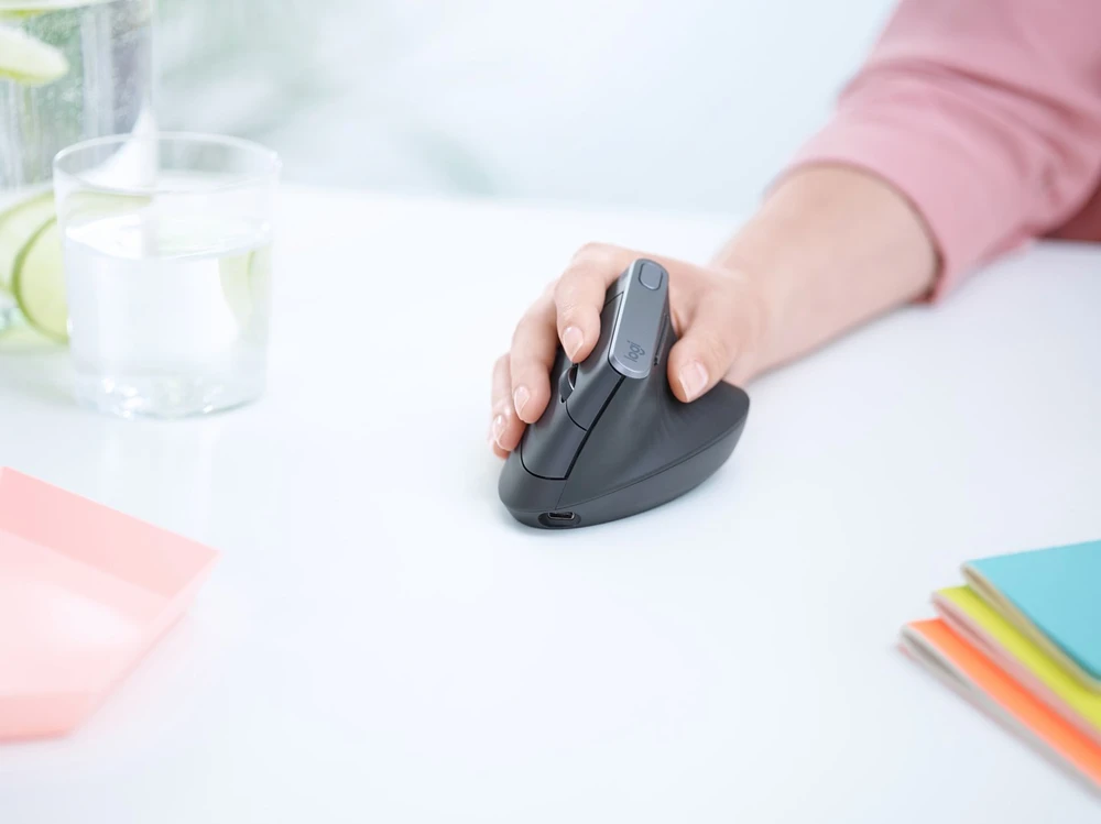 Belaidė pelė Logitech MX Vertical, pilka