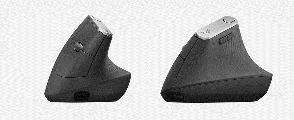 Belaidė pelė Logitech MX Vertical, pilka