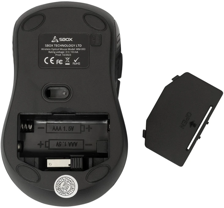 SBOX belaidė pelė, 800-1600 dpi, 6D, rožinės spalvos (WM-993)