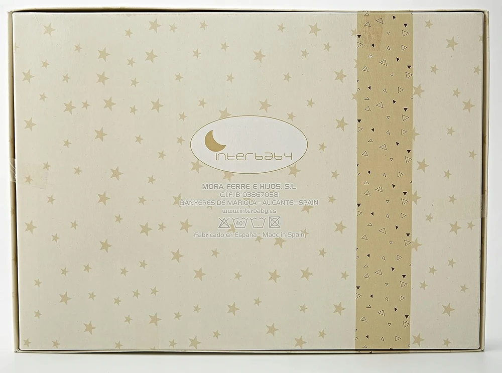 Komplet pościeli Interbaby 85 x 115 cm odcienie brązu i beżu