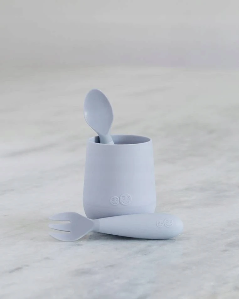 EZPZ Mini Utensils pastelinis pilka
