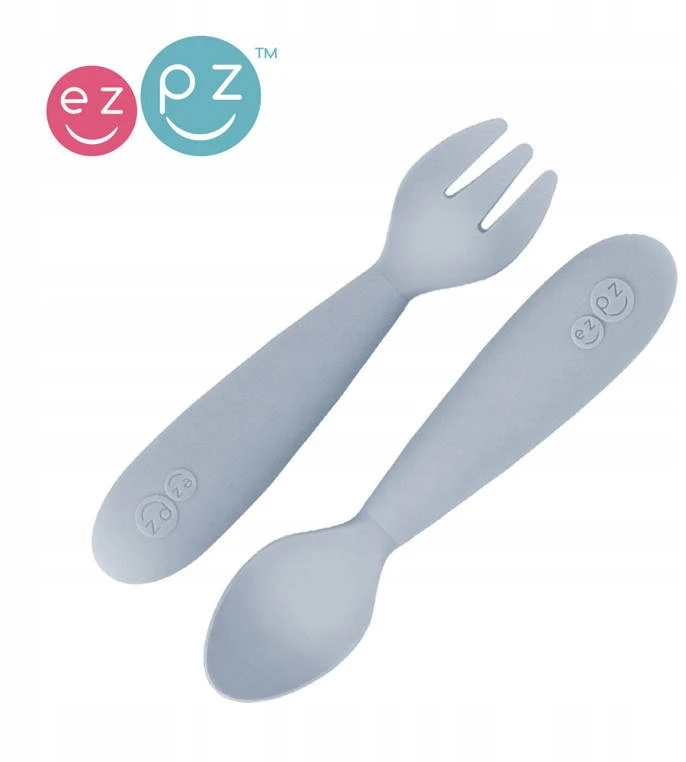 EZPZ Mini Utensils pastelinis pilka