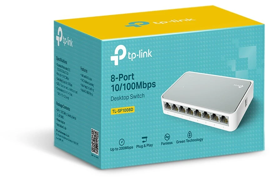 Šakotuvas TP-LINK 8 prievadų 10/100 Mbps komutatorius darbalaukio