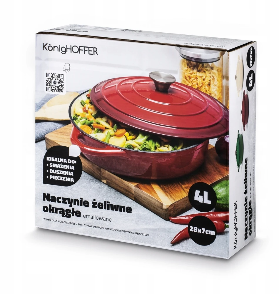 Konighoffer emaliuota keptuvė 3 l