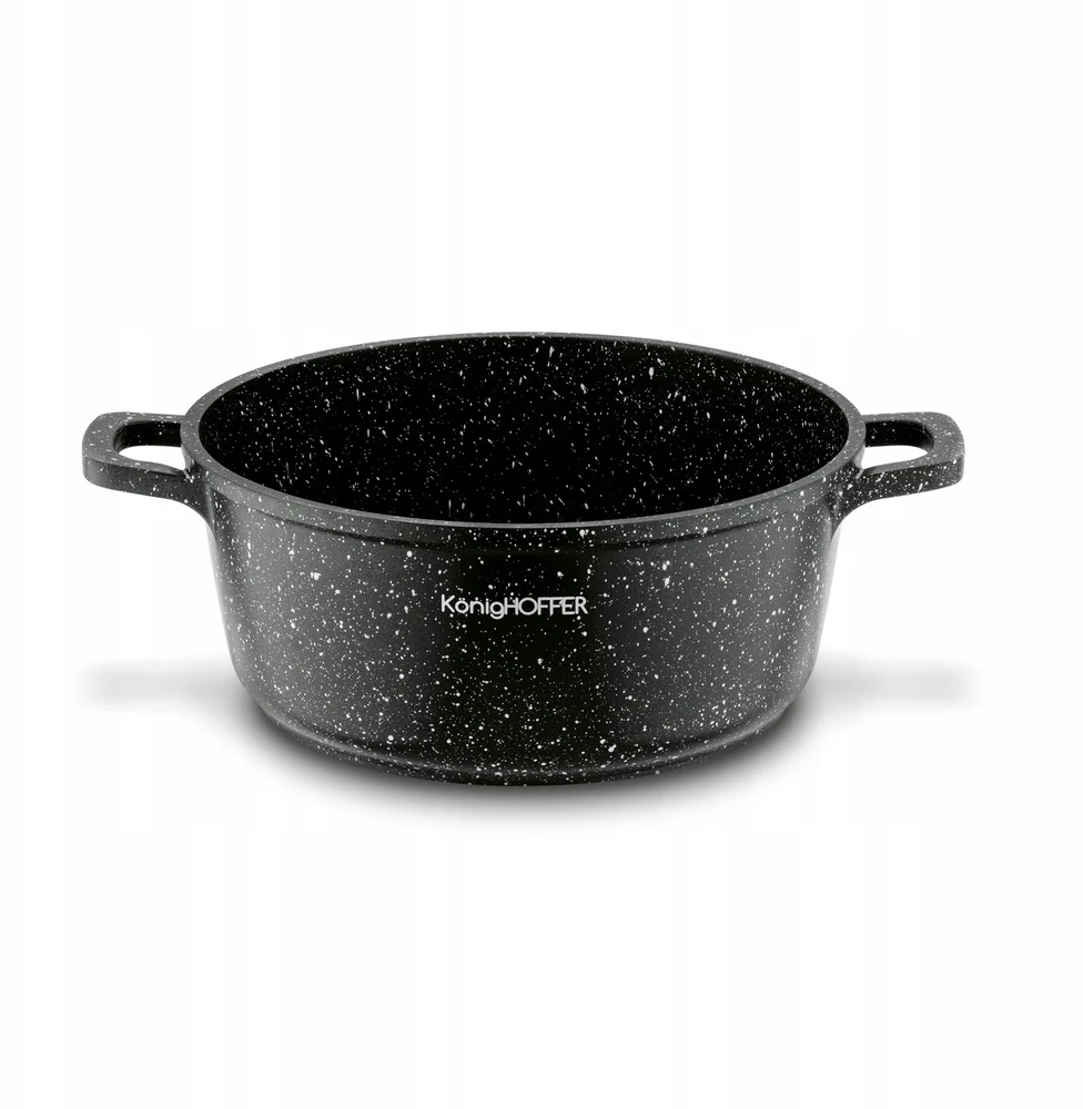 Konighoffer Mažas marmurinis nepridegantis puodas SU dangteliu 2,4 l 20 cm indukcinis